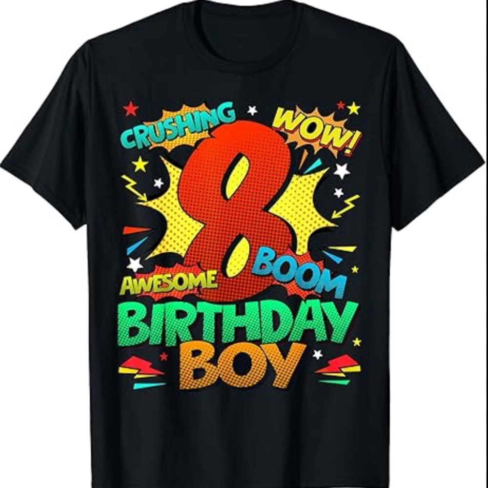Birthday Boy T Shirt - 8